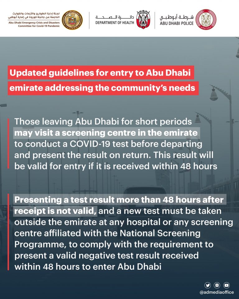 updated-guidelines-for-entry-to-abu-dhabi-addressing-the-community-s