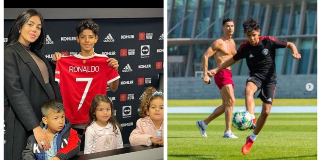 Cristiano Ronaldo Jr officially signs for Man Utd after dad's comment  excited fans - Mirror Online