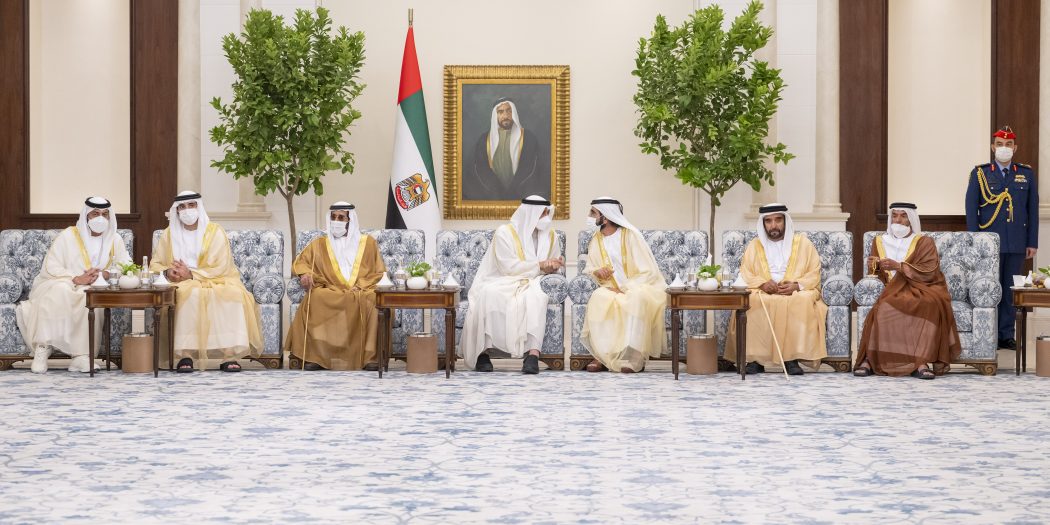 Uae President Receives Rulers Of Emirates Crown Princes On Eid Al Adha