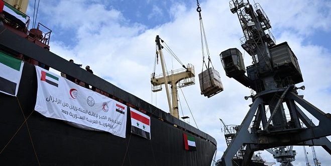 Second UAE aid ship arrives at Latakia Port – UAE BARQ