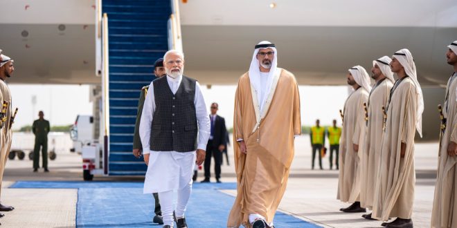 Crown Prince Of Abu Dhabi Receives Prime Minister Of India At Start Of ...